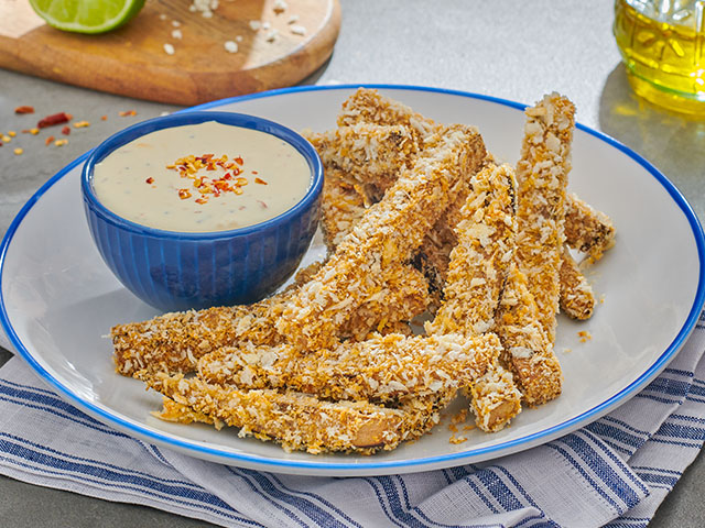 Grilled eggplant with cheese