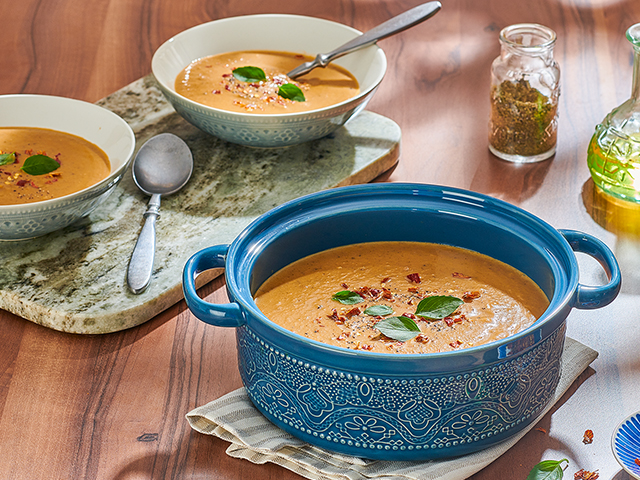 Eggplant Cheesy Soup