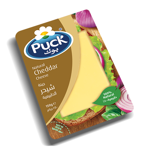 شرائح جبنة شيدر الطبيعية