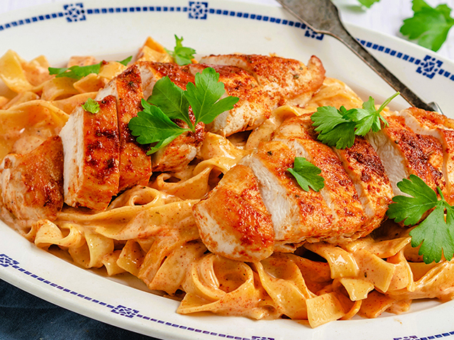 Cajun chicken Alfredo