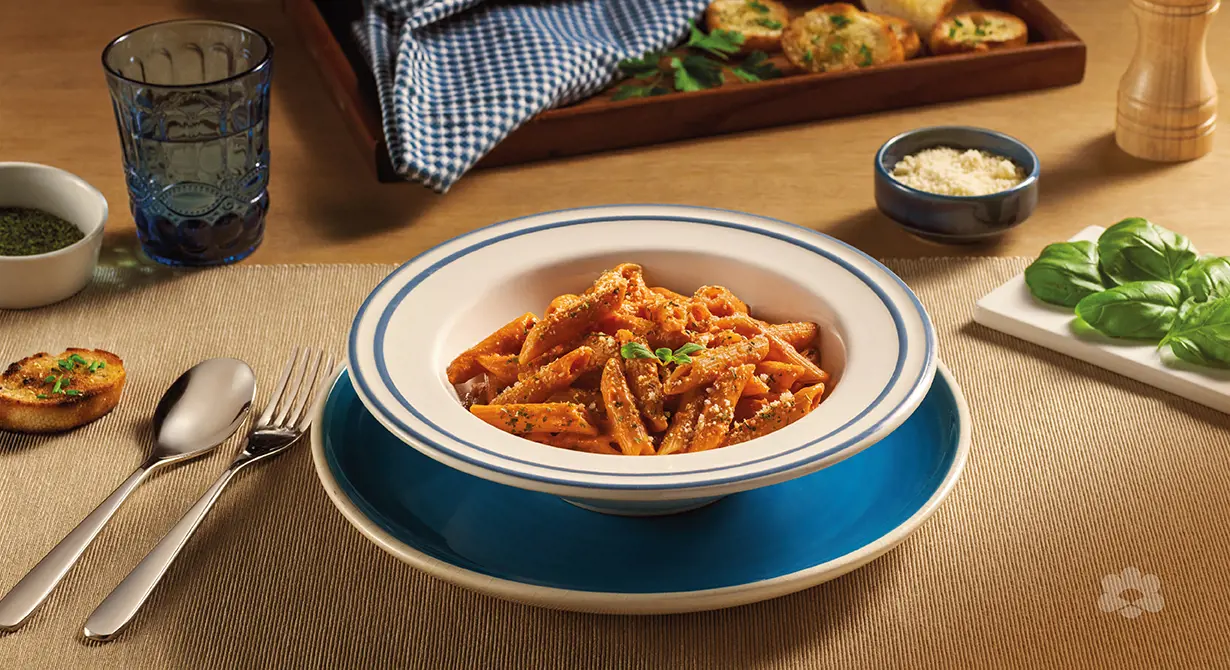 Pasta with Eggplant and Tomato Sauce