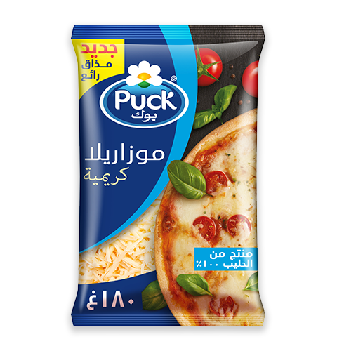 جبنة موزاريلا كريمية مبشورة