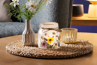 How to Transfer a Puck Jar into a Candle Holder
