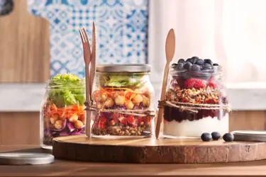 How to Transfer a Puck Jar into a Salad Jar