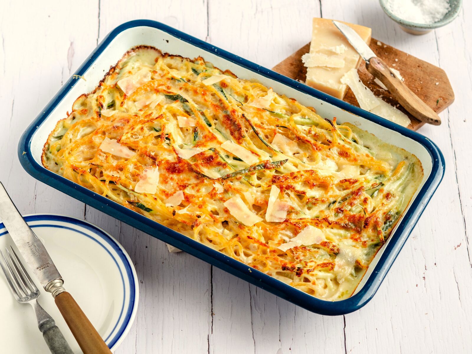 Linguine Bake with Zucchini