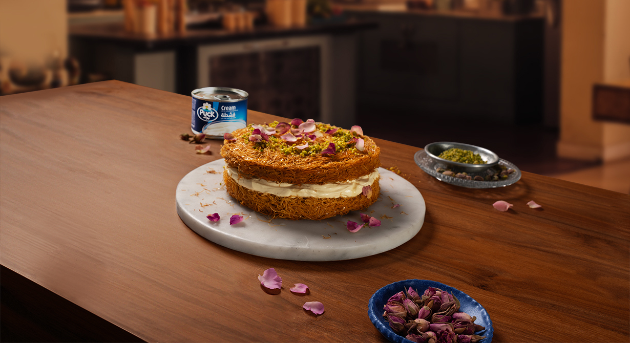 Kunafa with Qishta