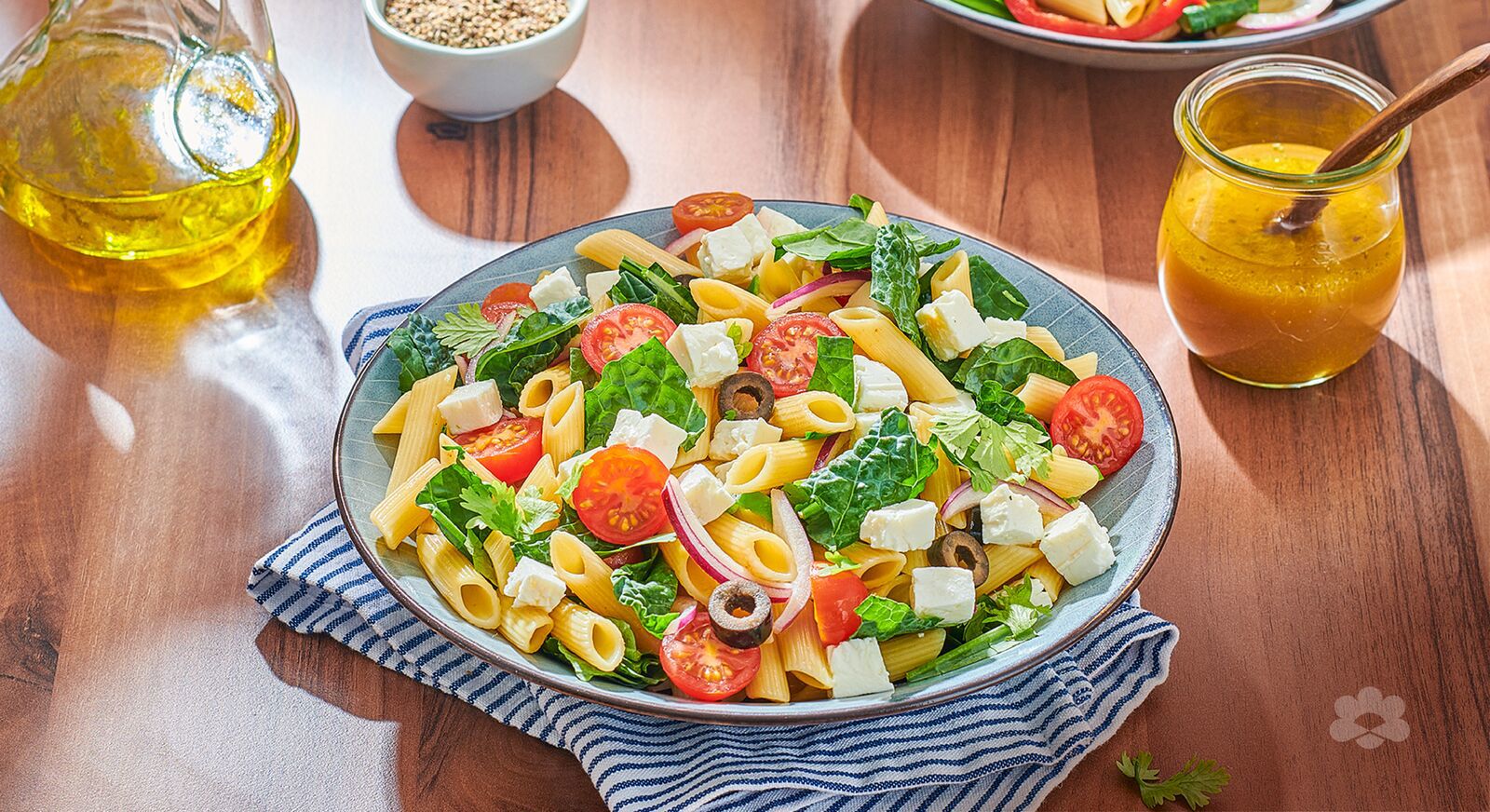 Mediterranean Pasta Salad with Feta Cheese