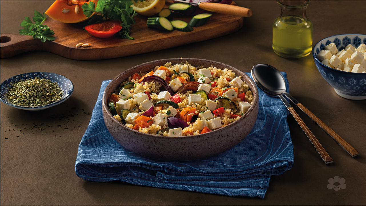 Quinoa salad with feta 
