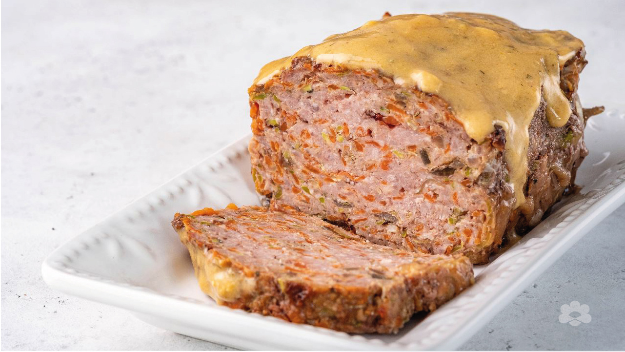 Baked Meatloaf with Mushroom Sauce