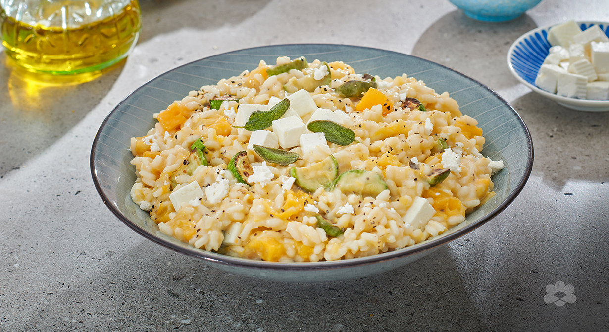 Roasted Pumpkin and Feta Risotto