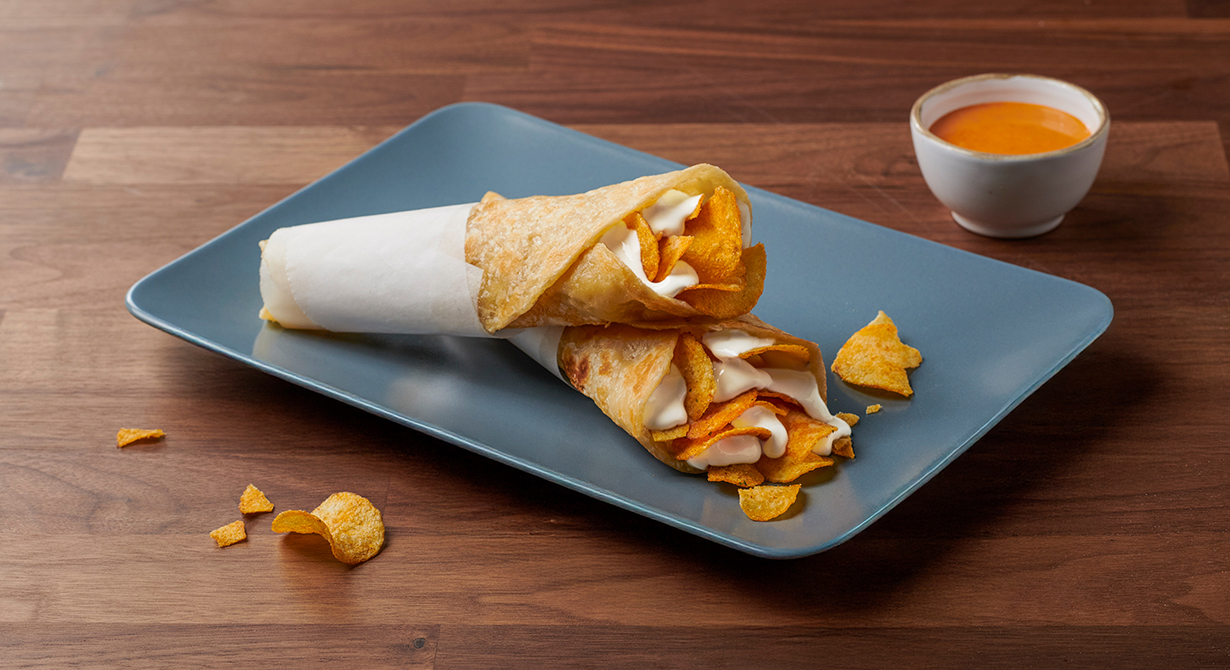 Paratha Sandwich with Chips