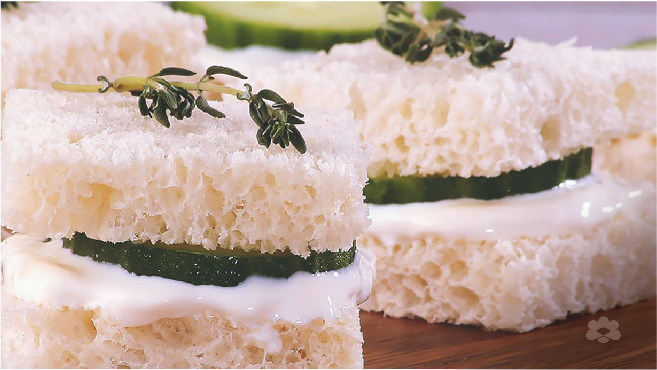 Cream Cheese and Cucumber Tea Sandwiches