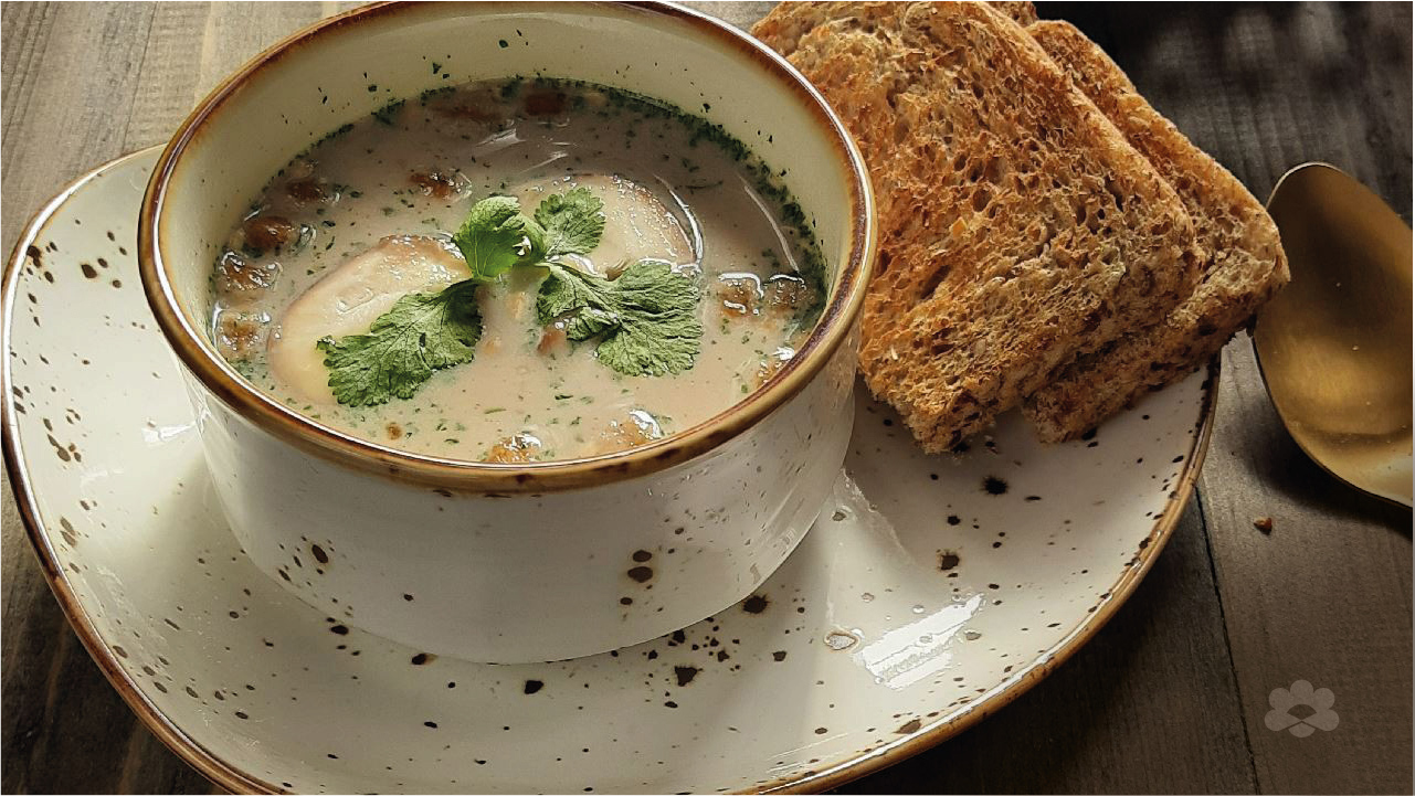 Creamy mushroom soup